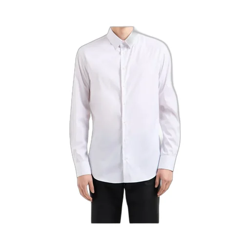 Giorgio Armani Curved Hem Buttoned Shirt