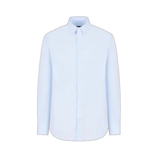 Giorgio Armani Curved Hem Buttoned Shirt