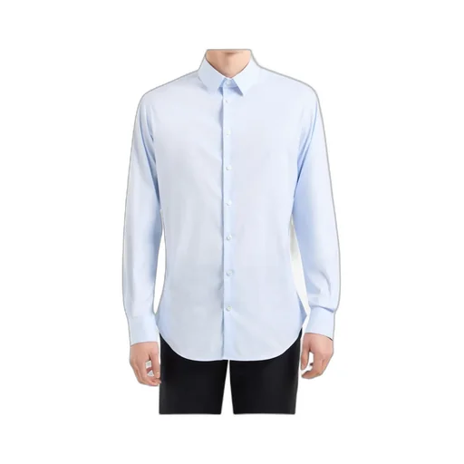 Giorgio Armani Curved Hem Buttoned Shirt