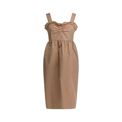 Chloé Ruched Bustier Balloon Dress