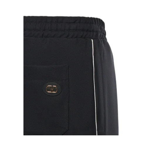 Valentino Logo Patch Drawstring Shorts