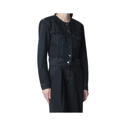 Buttoned Cropped Jacket