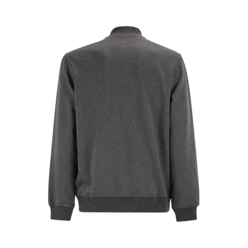 Zip Ribbed-Knit Sweatshirt