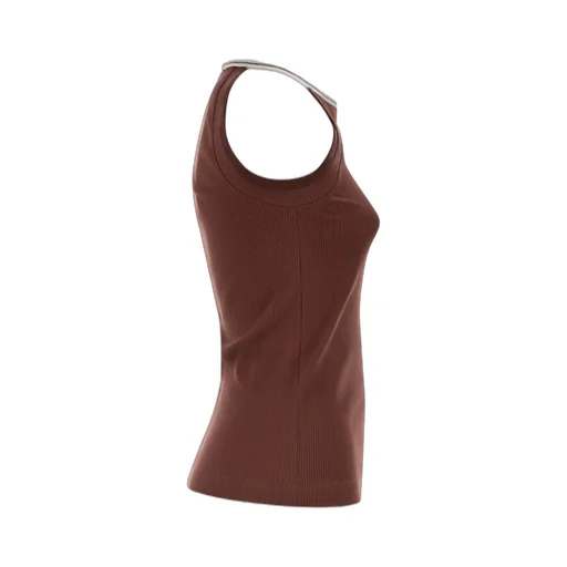 Ribbed Crew-Neck Tank Top