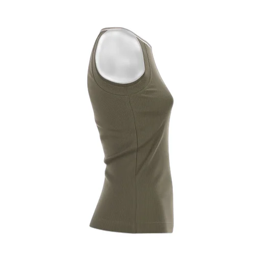 Ribbed Crew-Neck Tank Top