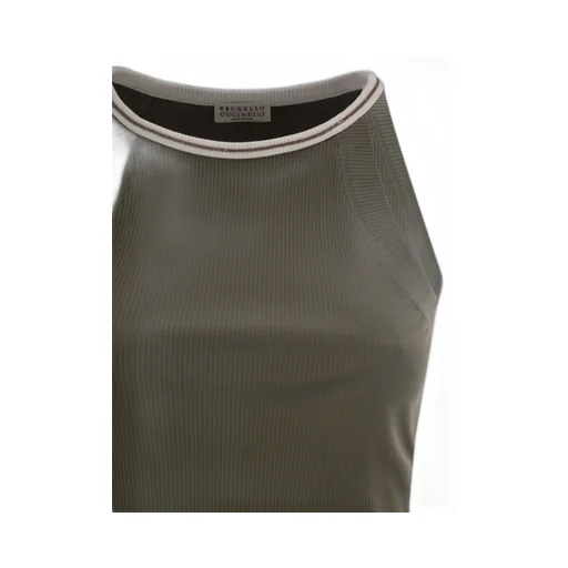 Ribbed Crew-Neck Tank Top