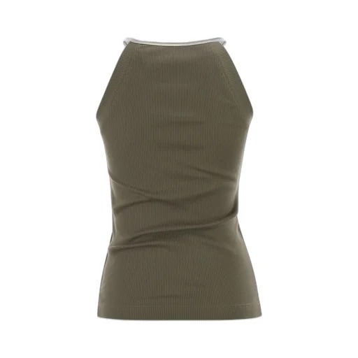 Ribbed Crew-Neck Tank Top