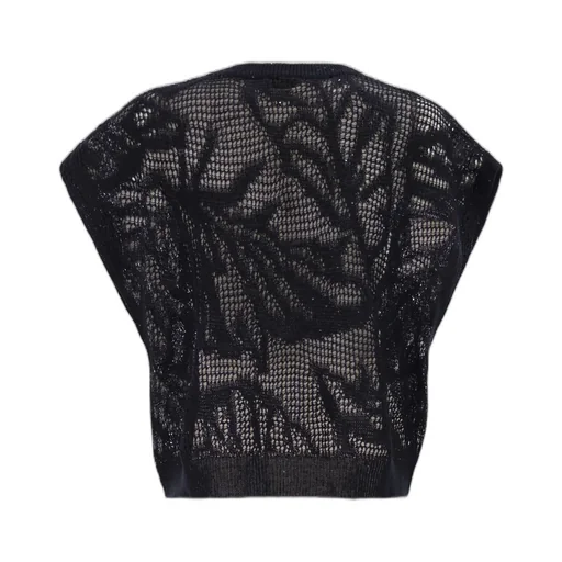 Crew-Neck Sequin Top