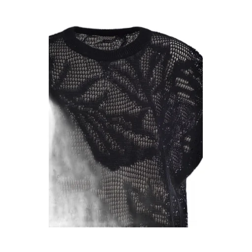 Crew-Neck Sequin Top