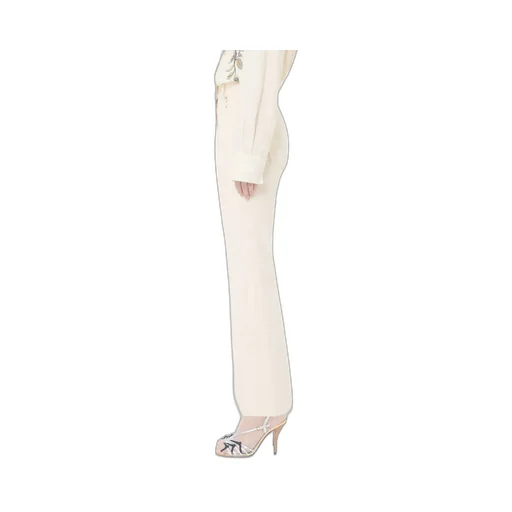 Valentino Logo Plaque Straight Leg Pants
