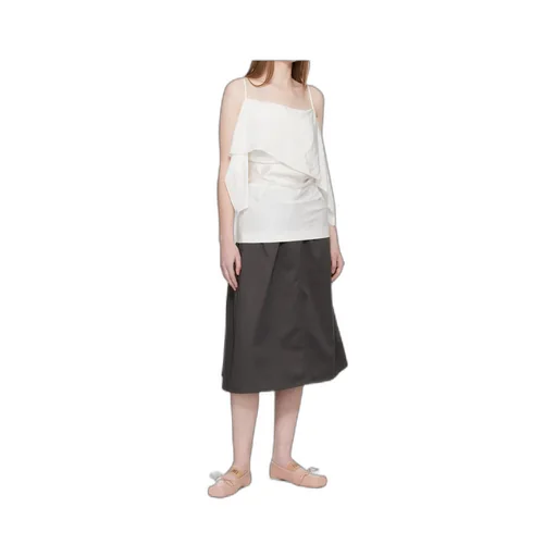 Square-Toe Bow Ballet Flats