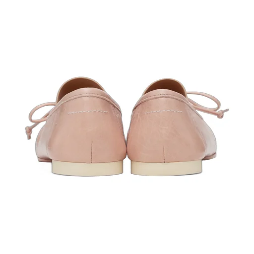 Square-Toe Bow Ballet Flats
