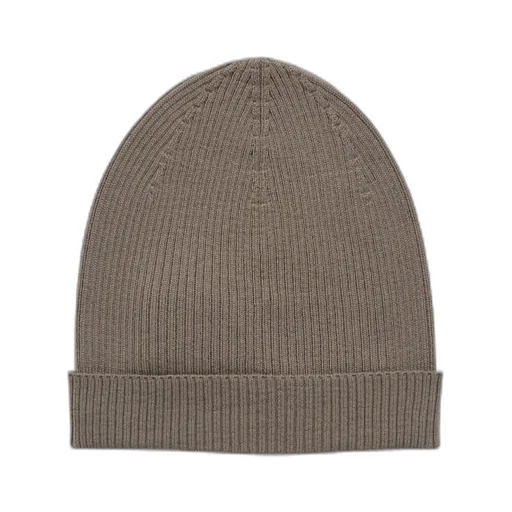 Temple Ribbed Wool Knit Hat