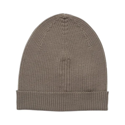 Temple Ribbed Wool Knit Hat