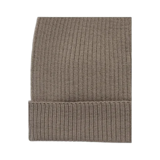 Temple Ribbed Wool Knit Hat