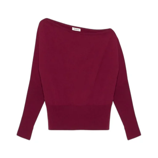 Off-Shoulder Wool Top