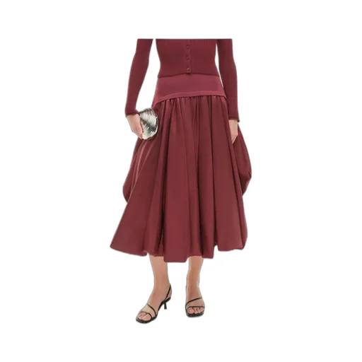 Corinn Taffeta Midi Skirt
