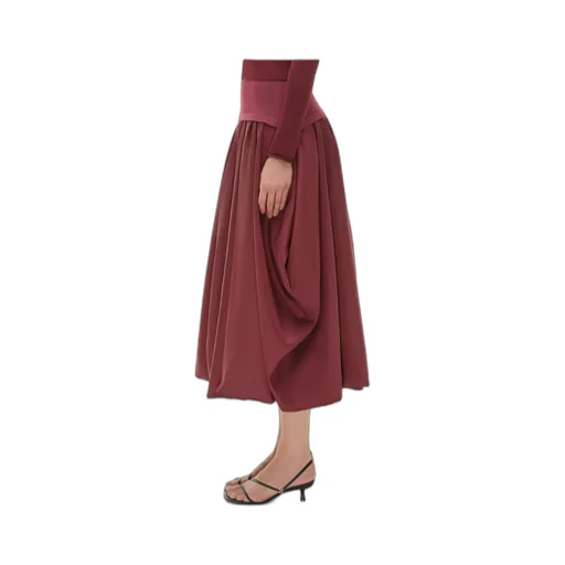 Corinn Taffeta Midi Skirt