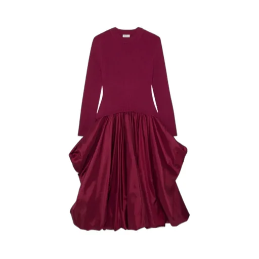 Kenlie Taffeta Knit Midi Dress