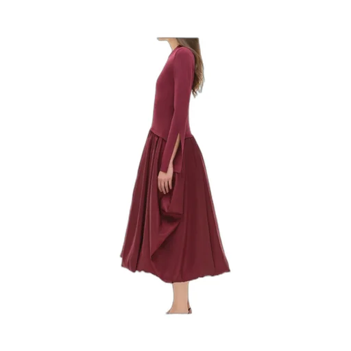 Kenlie Taffeta Knit Midi Dress