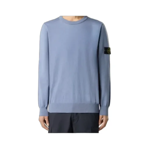 Stone Island Logo Detailed Crewneck Sweatshirt