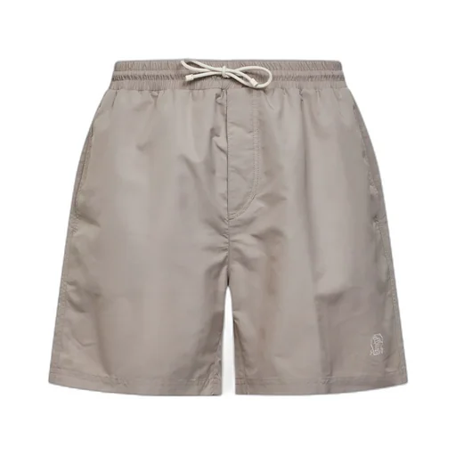 Brunello Cucinelli Logo Detailed Drawstring Swim Shorts