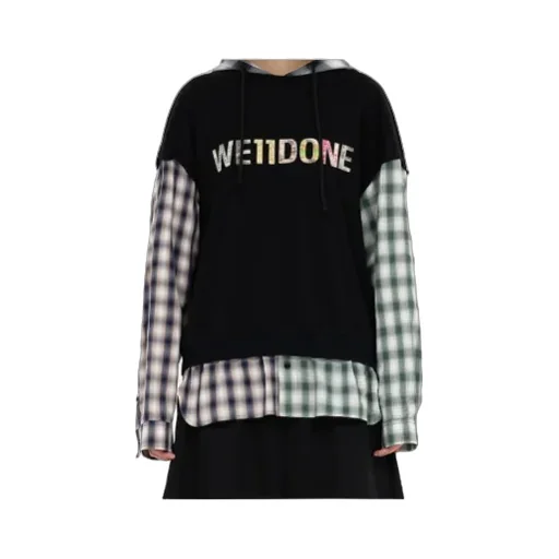 We11Done Patchwork Layered Hoode D Shirt