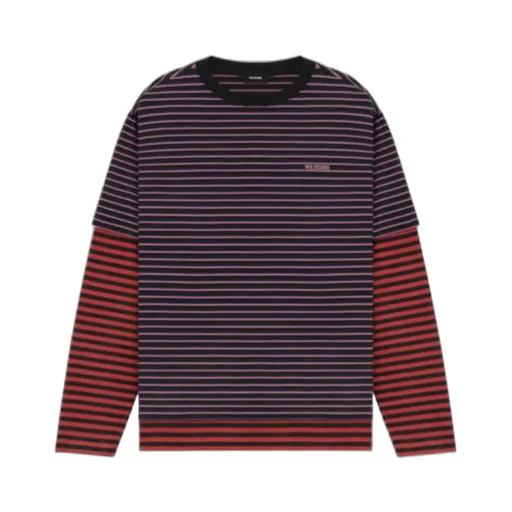 Layered Stripe Long-Sleeve T-Shirt
