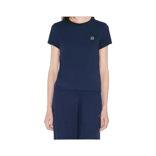 Embroidered T-Shirt In Cotton Boke Flower