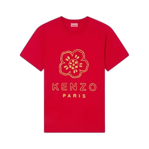 Embroidered Slim T-Shirt In Cotton Boke Flower
