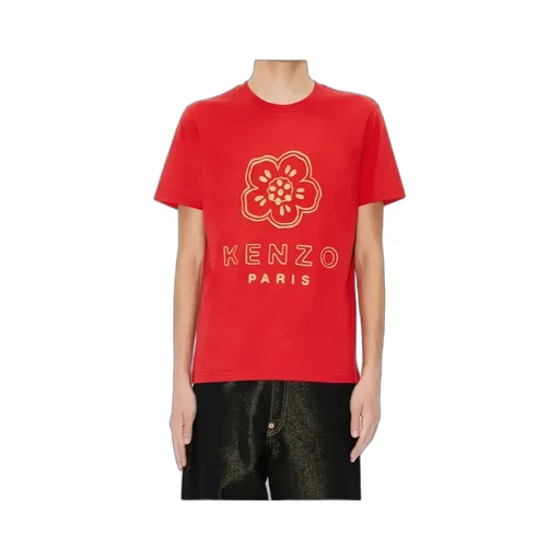 Embroidered Slim T-Shirt In Cotton Boke Flower