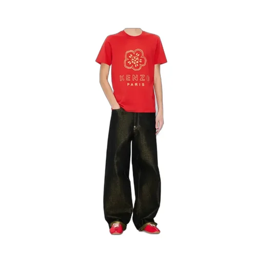 Embroidered Slim T-Shirt In Cotton Boke Flower
