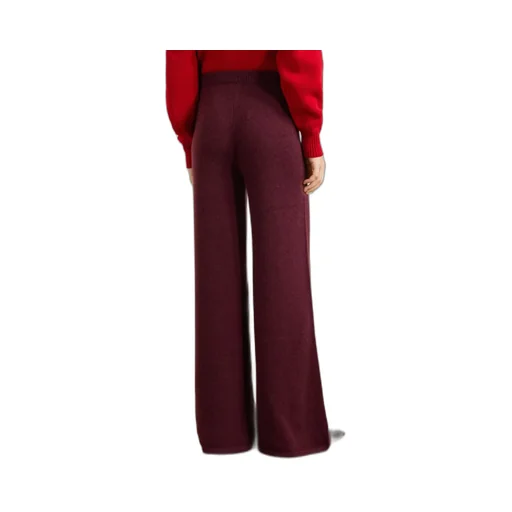 Juniper Cashmere Wide-Leg Casual Pants