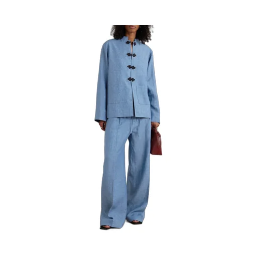 Mandarin Linen Jacket