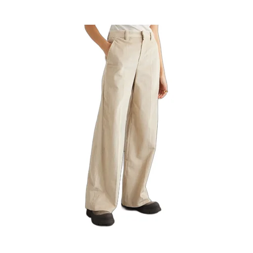Corduroy Wide-Leg Pants