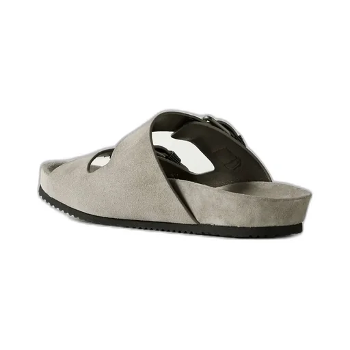 Bead-Embellished Suede Sandals