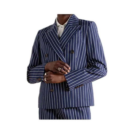 Double Breasted Striped Blazer