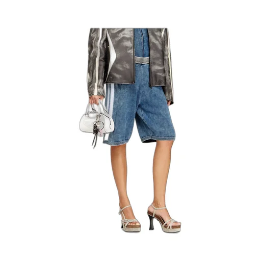 M-Esther Denim-Effect Shorts