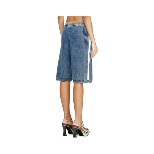M-Esther Denim-Effect Shorts