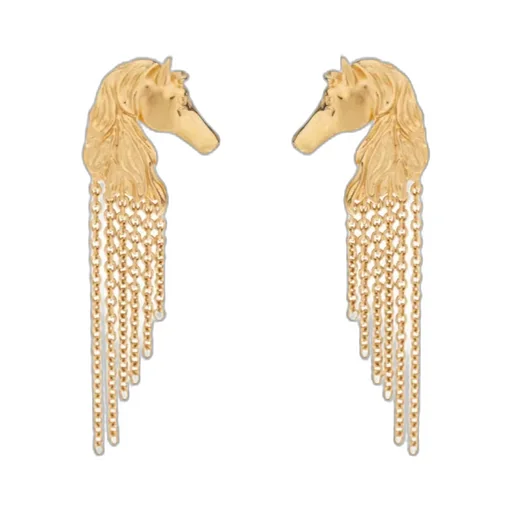 Chloé Horse Chain Earrings