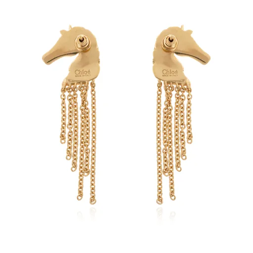 Chloé Horse Chain Earrings