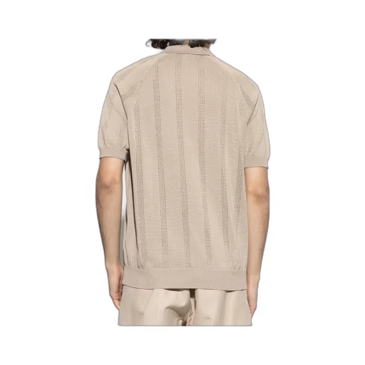 Eleventy Half-Zip Short-Sleeved Polo Shirt