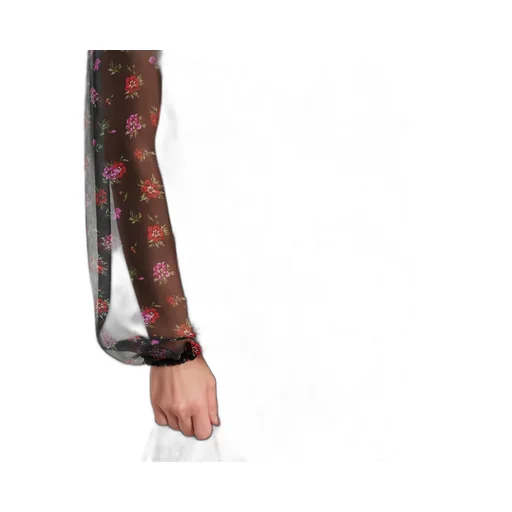 Floral Silk Chiffon Maxi Dress