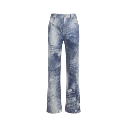 Button-Fastening Jeans
