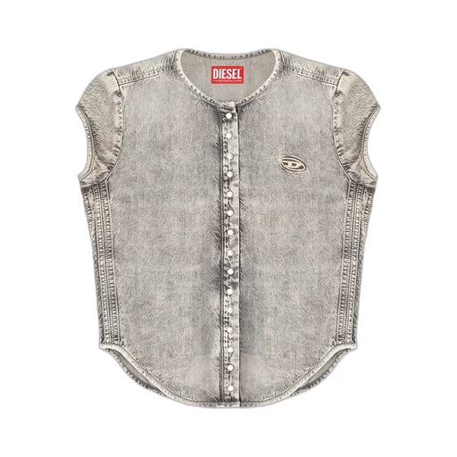 Diesel De-Roset-S Short-Sleeve Denim Shirt