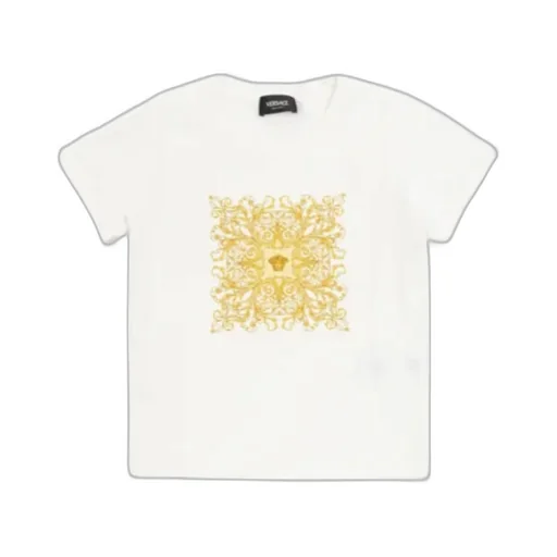 Versace Kids Baroque Printed Crewneck T-Shirt