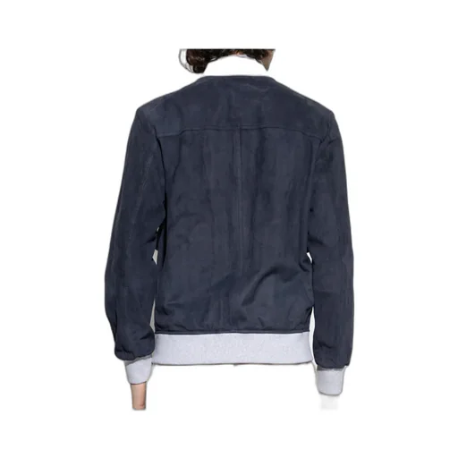 Eleventy Flap Pocket Leather Jacket
