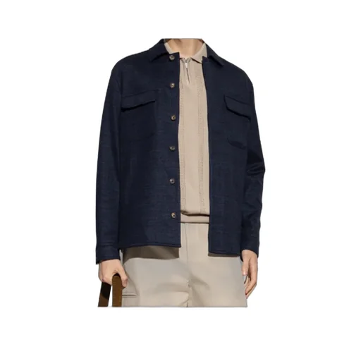 Eleventy Chest Pocket Long-Sleeved Shirt