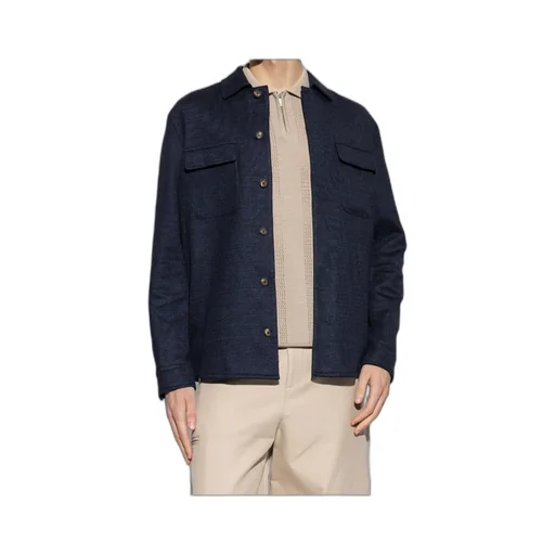 Eleventy Chest Pocket Long-Sleeved Shirt