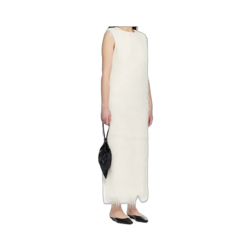 White Tiwa Fringed Maxi Dress